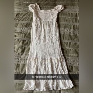 Aeropostale White Midi Dress